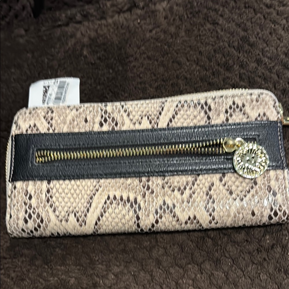 Anne Klein clutch Wallet with Black Accent